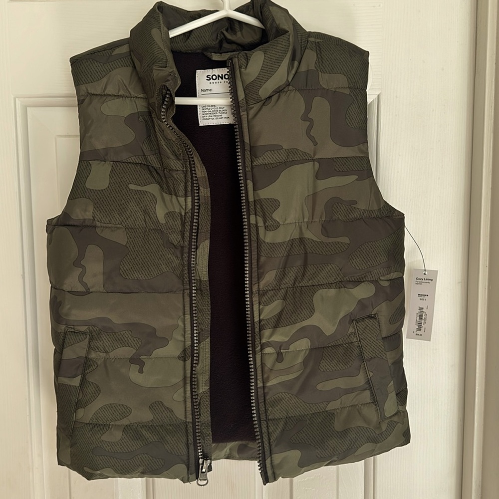 Boys Sonoma camouflage vest